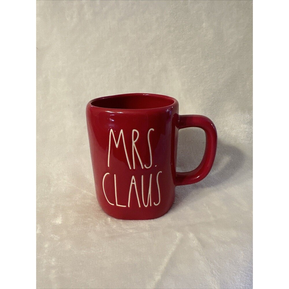 Mrs. Claus Mug Holiday Christmas Ceramic Artisan Collection Rae Dunn Coffee Cup